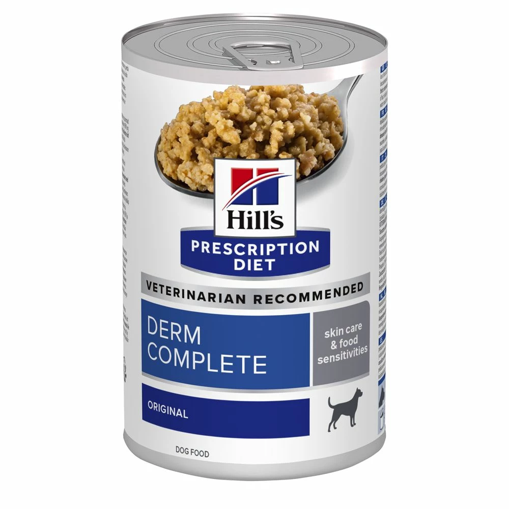 Hill's Prescription Diet Derm Complete Boîtes Pour Chien - 12 X 370g 1 Hill's Prescription Diet Derm Complete Boîtes Pour Chien - 12 X 370g