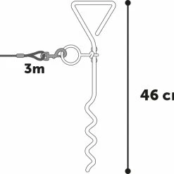 Flamingo Piquet D'attache Pilka 46cm Avec Câble 3m 6 Flamingo Piquet D'attache Pilka 46cm Avec Câble 3m -Nourritures pour chien 1a0f83937b842bd562696388a14acf7de2c27f72b2d639231e29efbefadd28fd