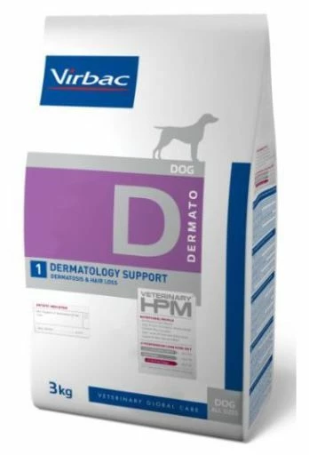 Virbac HPM Dermatology Support D1 Pour Chien 7kg 1 Virbac HPM Dermatology Support D1 Pour Chien 7kg