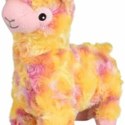Flamingo Jouet Chien Lorio Peluche Lama Small Jaune 22cm