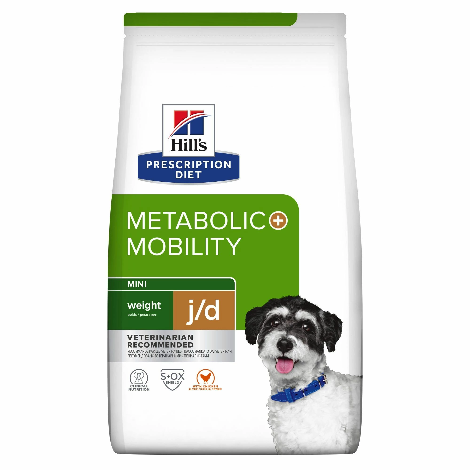 Hill's Prescription Diet J/D Metabolic + Mobility Mini Croquettes Pour Petit Chien Au Poulet - 1Kg 1 Hill's Prescription Diet J/D Metabolic + Mobility Mini Croquettes Pour Petit Chien Au Poulet - 1Kg