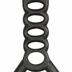 Flamingo Jouet Chien Gladiator à Tirer En Caoutchouc Noir 19x13x3,5cm