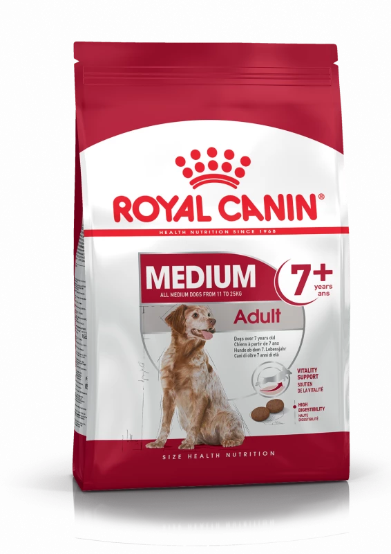 Royal Canin Medium Adult 7+ Pour Chien 4kg 1 Royal Canin Medium Adult 7+ Pour Chien 4kg