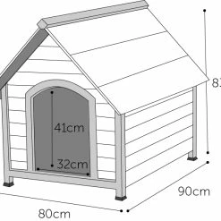 Flamingo Niche Pour Chien Ponto 80x90x83cm -Nourritures pour chien 3818260799f907cb3673836cf56ea9709ada6ebe82f4de8559e9a5f39838e7cb