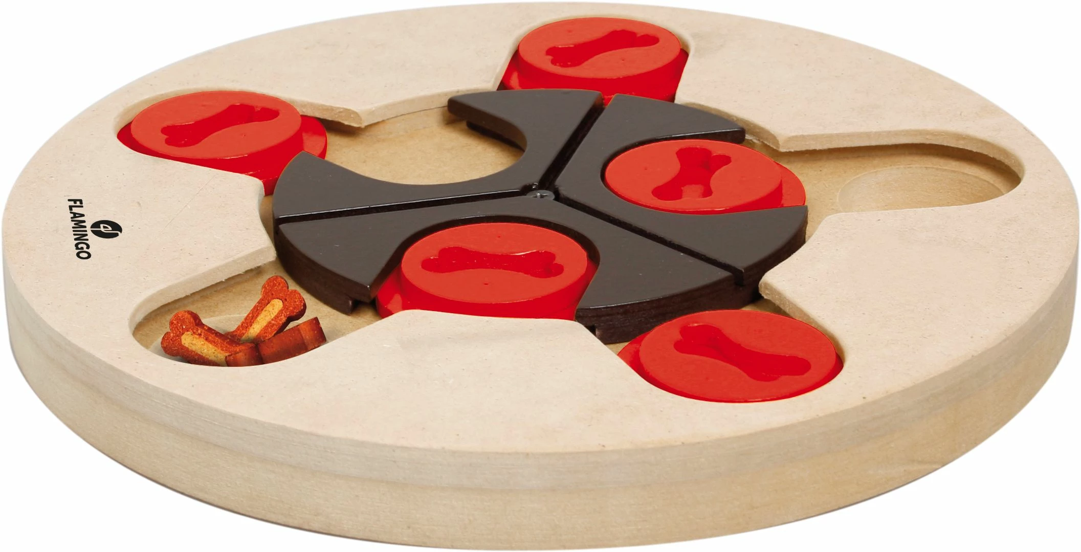 Flamingo Jouet Chien Wooden Brain Train Athena-25cm 1 Flamingo Jouet Chien Wooden Brain Train Athena-25cm