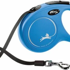Laisse Flexi New Classic Sangle L/5m Bleu
