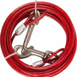 Flamingo Câble De Niche Plastifié Rouge 5m 4mm