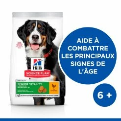 Hill's Mature Youthful Vitality Large Breed Poulet 14kg -Nourritures pour chien 52742025964 2 science plan senior vitaity chien large croquettes poulet