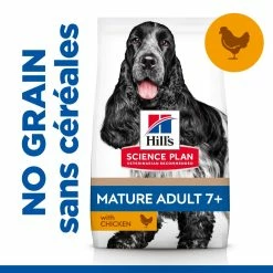 Hill's Science Plan No Grain Mature Croquettes Sans Céréales Pour Chien Âgé Au Poulet 8 Hill's Science Plan No Grain Mature Croquettes Sans Céréales Pour Chien Âgé Au Poulet -Nourritures pour chien 52742037271 3 science plan chien mature medium no grain croquettes poulet