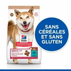 Hill's Science Plan No Grain Adult Croquettes Sans Céréales Pour Chien Adulte Au Thon - 14kg 8 Hill's Science Plan No Grain Adult Croquettes Sans Céréales Pour Chien Adulte Au Thon - 14kg -Nourritures pour chien 52742037509 3 science plan chien adult medium no grain croquettes thon