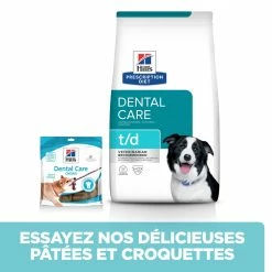 Hill's Presription Diet T/D Dental Care Croquettes Pour Chien Au Poulet - 4 Kg -Nourritures pour chien 52742402703 5 FR 1