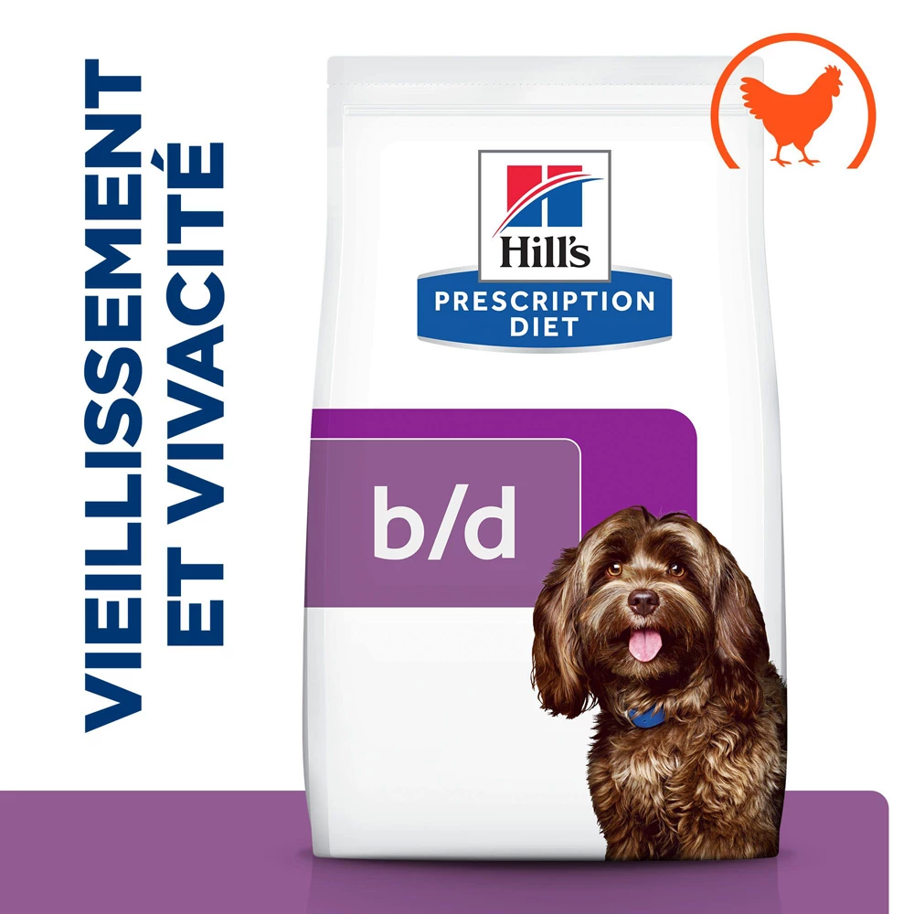 Hill's Prescription Diet B/D Brain Ageing Pour Chien Poulet 3kg 2 Hill's Prescription Diet B/D Brain Ageing Pour Chien Poulet 3kg – Image 2
