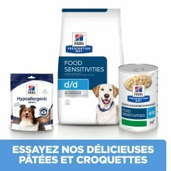 Hill's Prescription Diet D/D Sensitivities Pour Chien Au Canard Et Au Riz 4Kg -Nourritures pour chien 52742917900 5 FR