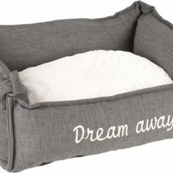 Flamingo Panier Dream Away Rectangulaire Fermeture Eclair Gris 50x40x20cm