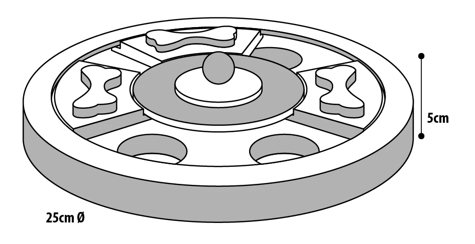 Flamingo Jouet Chien Wooden Brain Train Hera-25cm 3 Flamingo Jouet Chien Wooden Brain Train Hera-25cm – Image 3
