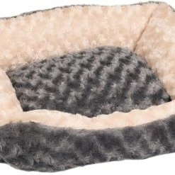 Flamingo Panier Cuddly Rectangulaire Gris 50x40x15cm