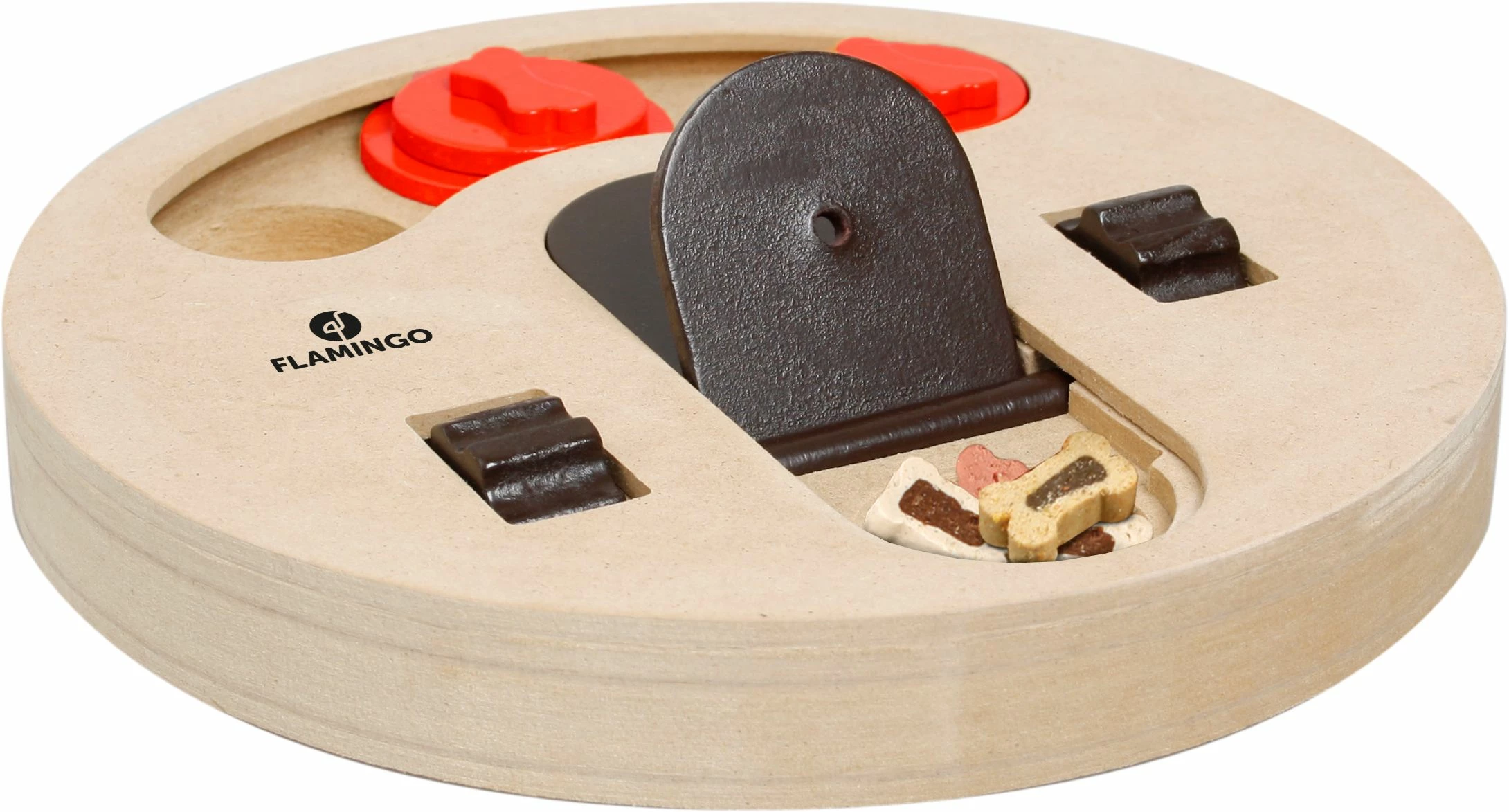 Flamingo Jouet Chien Wooden Brain Train Helios-23cm 1 Flamingo Jouet Chien Wooden Brain Train Helios-23cm