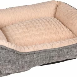 Flamingo Panier Pour Chien Zupo Rectangulaire Gris 50x40x16cm