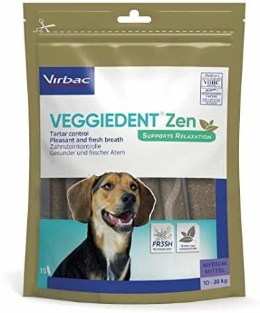 Virbac Veggiedent Zen Lamelles Pour Chien 10-30kg M 350G 1 Virbac Veggiedent Zen Lamelles Pour Chien 10-30kg M 350G