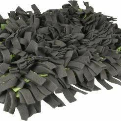 Flamingo Tapis à Renifler Amigo Rectangulaire + Fermeture Eclair Gris/vert 40x50cm