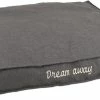 Flamingo Coussin Dream Away Rectangulaire+rebord+fermeture Eclair Gris 80x60x10cm