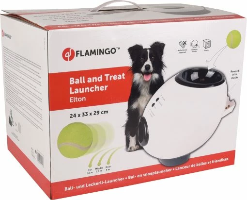 Flamingo Jouet Chien Elton Interactif Distributeur Automatique De Friandises+balles De Tennis 33x24x29cm 2 Flamingo Jouet Chien Elton Interactif Distributeur Automatique De Friandises+balles De Tennis 33x24x29cm -Nourritures pour chien 910a4ce6480493e343d38258a798e39ebd0382ec1a5d862038f0175e08875d05