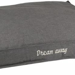 Flamingo Coussin Dream Away Rectangulaire+rebord+fermeture Eclair Gris 100x70x12cm