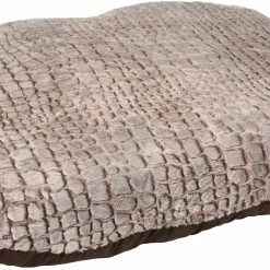 Flamingo Coussin Snoozzy Ovale Fermeture Eclair Brun 120x84x12cm