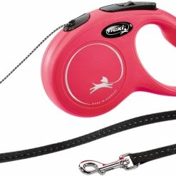 Laisse Flexi New Classic Cordon S/5m Rouge