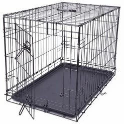 Dog Fantasy Cage Avec 1 Porte - M - Noir - 76x53x48cm