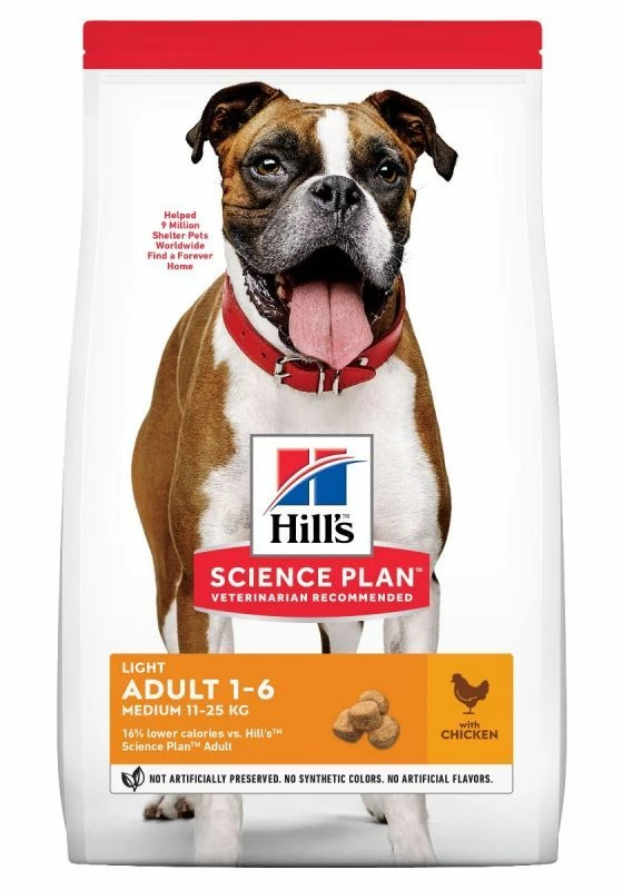 Hill's Science Plan Adult Light Croquettes Pour Chien Médium Au Poulet 2,5 Kg 1 Hill's Science Plan Adult Light Croquettes Pour Chien Médium Au Poulet 2,5 Kg