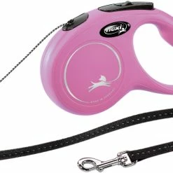 Laisse Flexi New Classic Cordon M/5m Rose