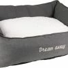 Flamingo Panier Dream Away Rectangulaire Fermeture Eclair Gris 90x70x35cm
