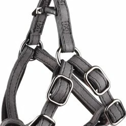 Flamingo Harnais Step&go Delu Noir 30-35cm 10mm