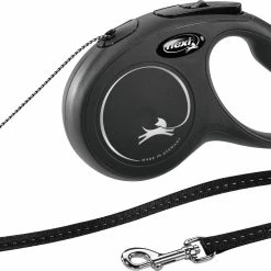 Laisse Flexi New Classic Cordon M/8m Noir