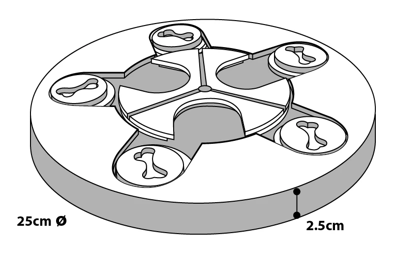 Flamingo Jouet Chien Wooden Brain Train Athena-25cm 3 Flamingo Jouet Chien Wooden Brain Train Athena-25cm – Image 3