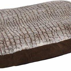 Flamingo Coussin Snoozzy Rectangulaire Fermeture Eclair Brun 100x65x12cm