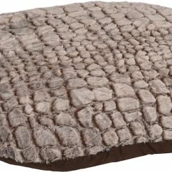 Flamingo Coussin Snoozzy Ovale Fermeture Eclair Brun 70x56x8cm