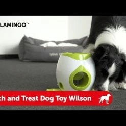 Flamingo Jouet Chien Wilson Jouet Automatique De Balle Et Friandises Interactif+ Balle De Tennis 18cm -Nourritures pour chien hqdefault 3