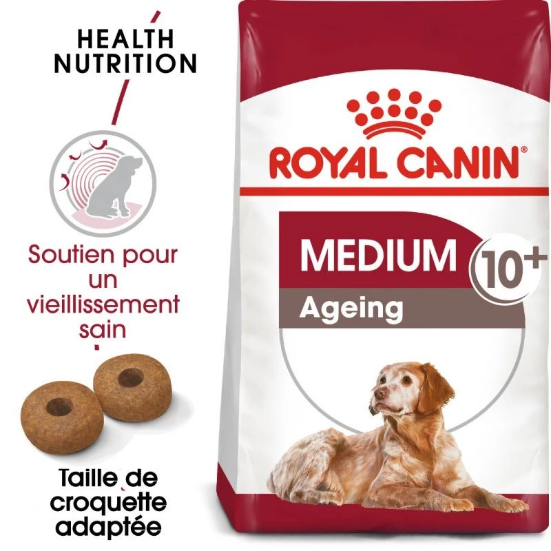 Royal Canin Medium Ageing 10+ Pour Chien 15kg 3 Royal Canin Medium Ageing 10+ Pour Chien 15kg – Image 3
