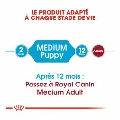 Royal Canin Medium Junior Pour Chien 15kg -Nourritures pour chien royal canin medium puppy croquettes pour chiot medium puppy 2